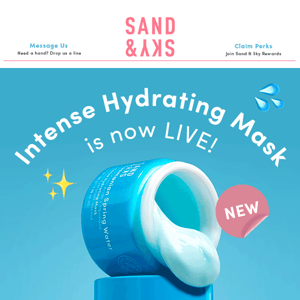 NOW LIVE: Intense Hydrating Mask has dropped!