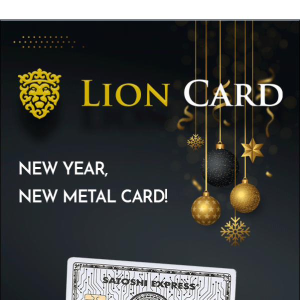 Hey, step into the New Year with a fresh, new metal card!💳🎉