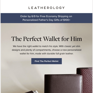 Find the Perfect Wallet for Him