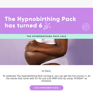 Hypnobirthing sale - JUST £20!!