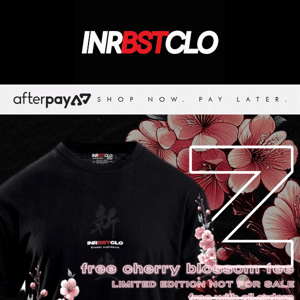 NOT-FOR-SALE Cherry Blossom tee is yours FREE for a LIMITED TIME!