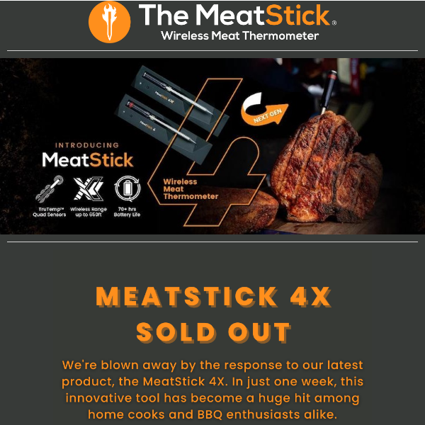 MeatStick 4X - A Big Hit!