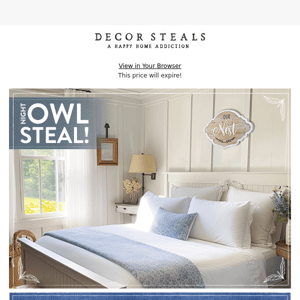 Night Owl Steal: Home Sweet Home