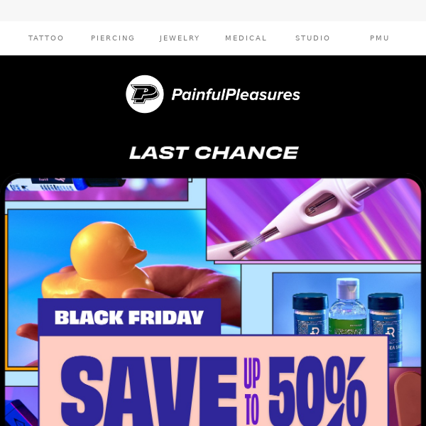 Final chance to get up to 50% off