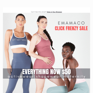 Extended Click Frenzy Sale - Activewear+Maternity+Shapewear reduced to $50