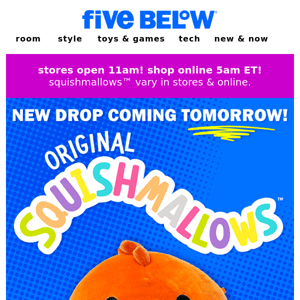 soak up 8+ NEW squishmallows tomorrow! 🐙🐠