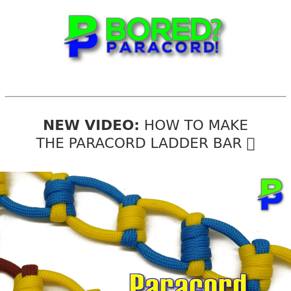 A NEW Paracord Tutorial 📹 + A GREAT New Product For Last Minute Shoppers!  🎁 - Bored Paracord