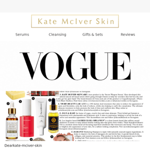 Kate McIver - Vogue-Approved Skincare for Spring