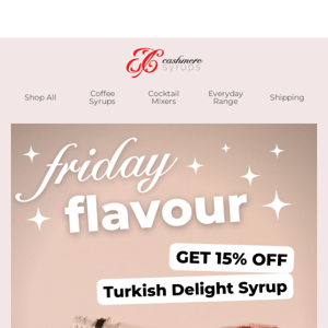 This Friday Flavour is simply delightful...