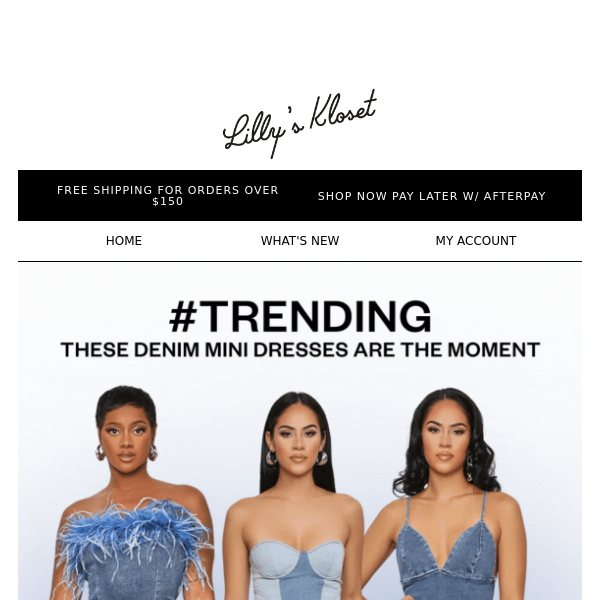 Trending: Denim Mini Dresses