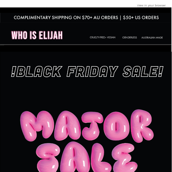 A MAJOR SALE IS COMING!