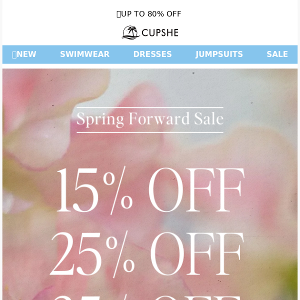 Spring savings alert! 35% OFF🥰