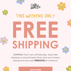 SURPRISE! Free Shipping! 📦💛