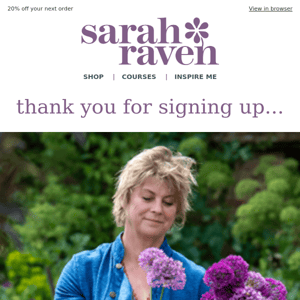 Welcome to Sarah Raven