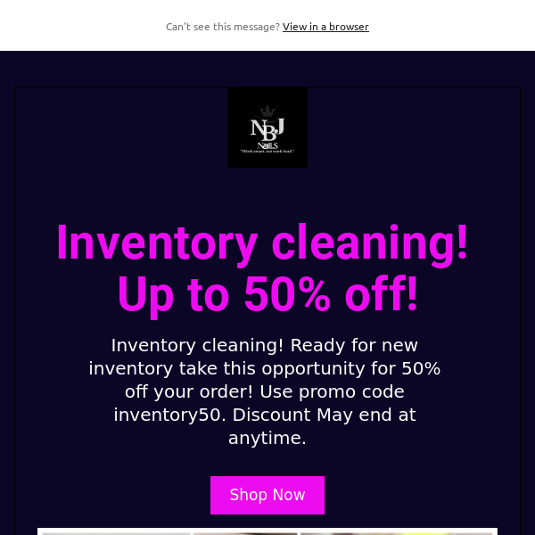 Inventory cleaning! Up to 50% off!