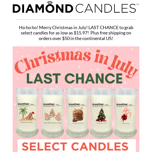 CANDLES AS LOW AS $15.97! LAST CHANCE!🙀