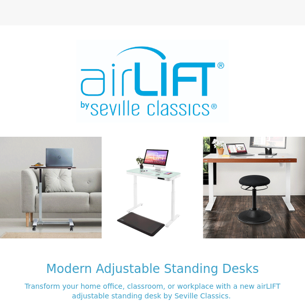 Upgrade your workspace with airLIFT® by Seville Classics - Where Quality Meets Style