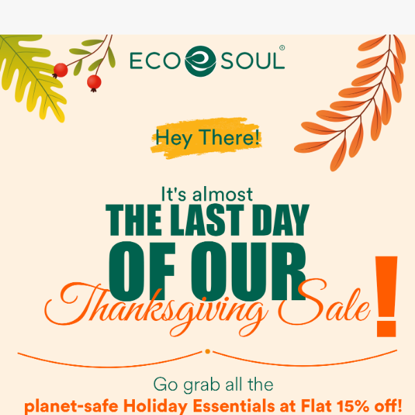 Thanksgiving Sale winding down soon! 🦃🍁🛍️
