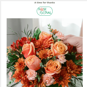 Show gratitude with Thanksgiving floral