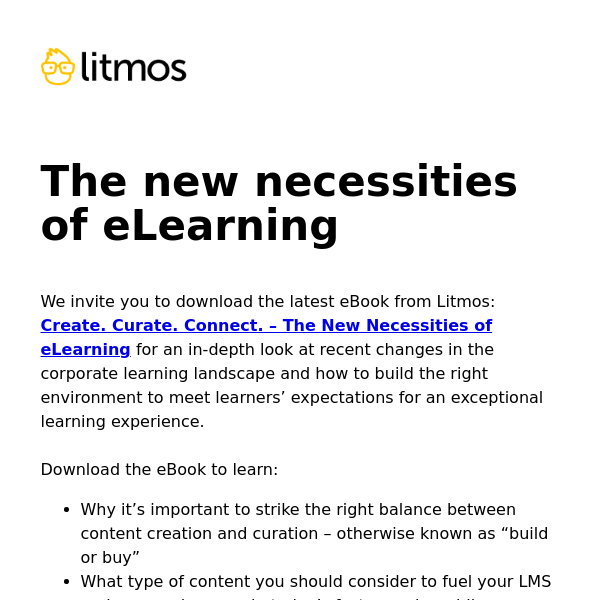 What are the new necessities of eLearning? This eBook will explain.