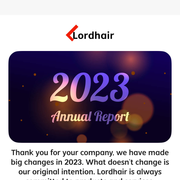 Your 2023 Annual Report at Lordhair 👀