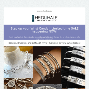 🙌Bangles, Bracelets, and Cuffs! Oh My! Heidi J Hale!