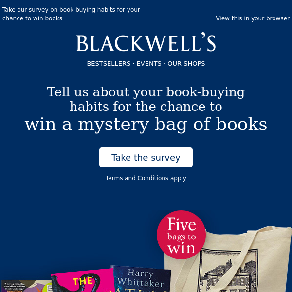 Win a mystery bag of books! 📚