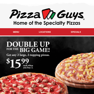 Big Savings for the Big Game! 🍕🏈