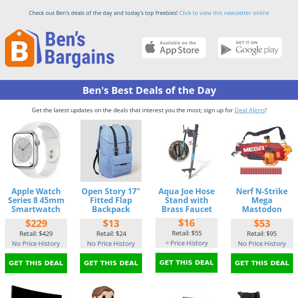 Ben's Best Deals: $229 Apple Watch Series 8 - $16 Hose Stand - $15 Sonoma Boots