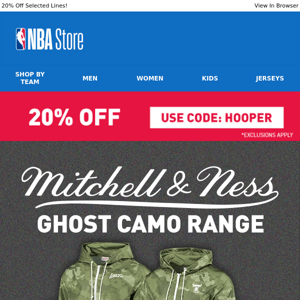 Mitchell & Ness Ghost Camo Range!