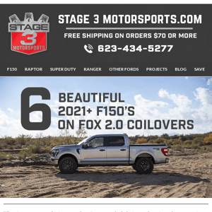 6 Beautiful 2021+ Ford F150s That Sit On Fox 2.0 Coilovers!