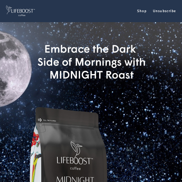 Embrace the Dark Side of Mornings with MIDNIGHT Roast 🌒