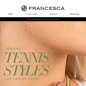 Serving Style: Tennis Necklace Edition 🎾