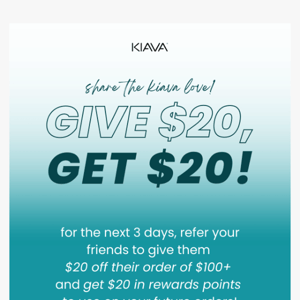 Give $20, GET $20 🔥