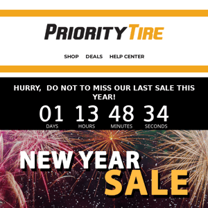 Countdown To the End of Our New Year Sale!