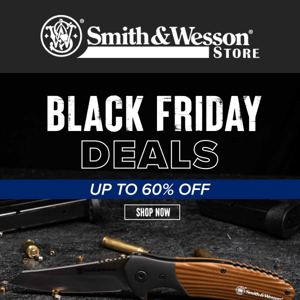 Black Friday 60% OFF on Smith & Wesson Accessories!