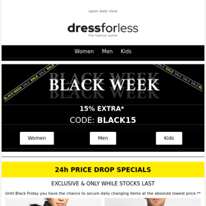 BLACK WEEK: Discover 24-hour highlight offers
