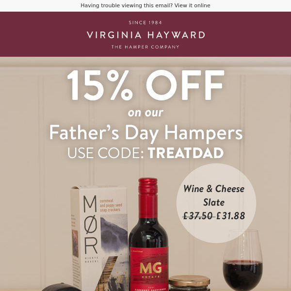 15% OFF! Top 10 Hampers for Dad