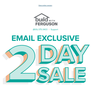 Exclusive 2-Day Deals on Lighting, Faucets, and More!