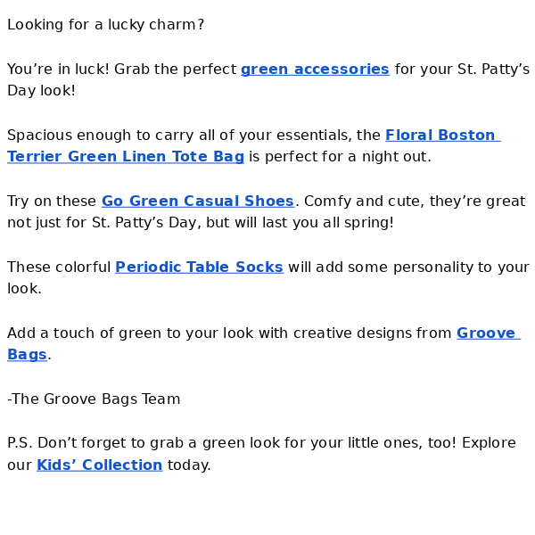 Groove Bags - Latest Emails, Sales & Deals