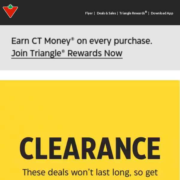 We’ve got one word for you—CLEARANCE