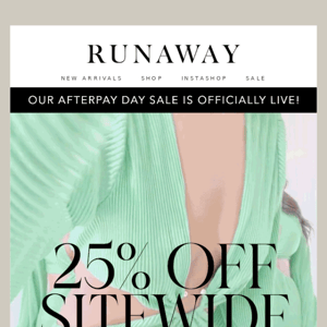 25% OFF SITEWIDE 🔥