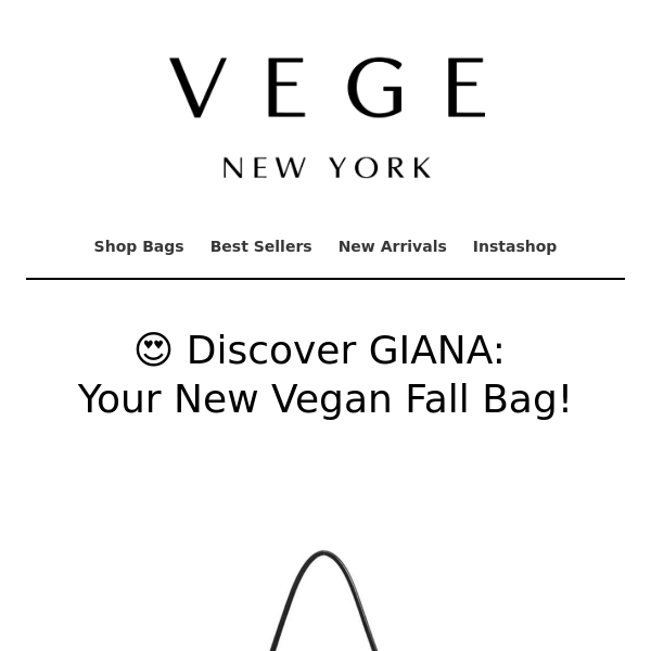 😍 Discover GIANA: Your New Vegan Fall Bag!