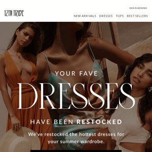 Back by popular demand 😍 Restocked Dress Hit!