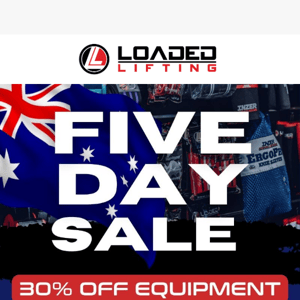 Lift heavy and save big! 💪 5 day sale NOW ON