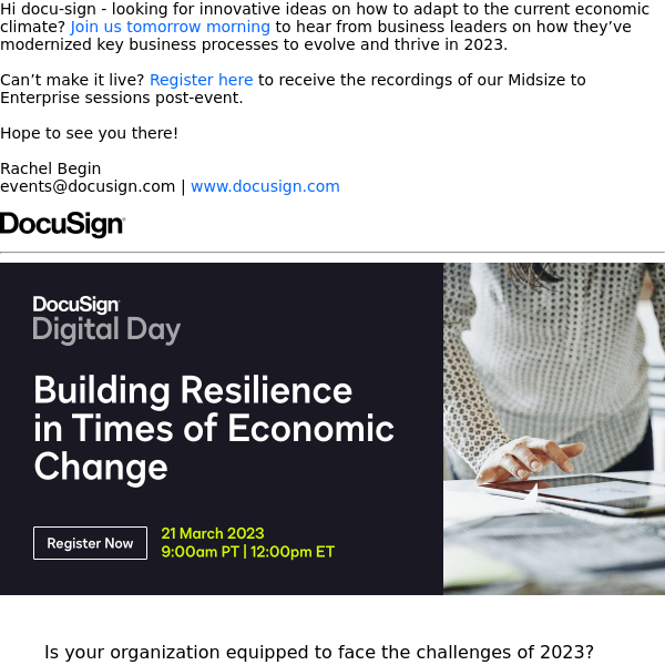 FW: How can your business build resilience in times of change?