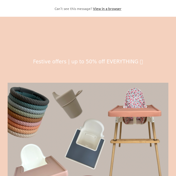 Festive offers | up to 50% off EVERYTHING 💫