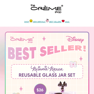 NEW! 💖 Disney Reusable Glass Jar Set