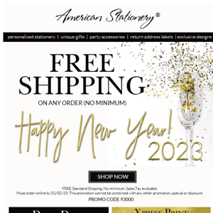 🎉Start your New Year off right with FREE SHIPPING!