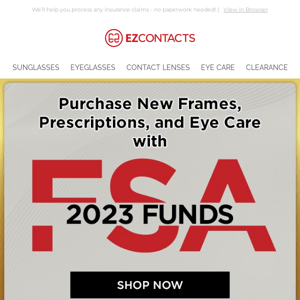 Use Your FSA Funds at EzContacts